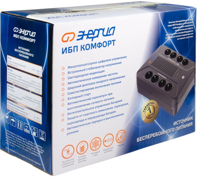 ИБП Комфорт  600 Энергия ИБП Комфорт UPS 600