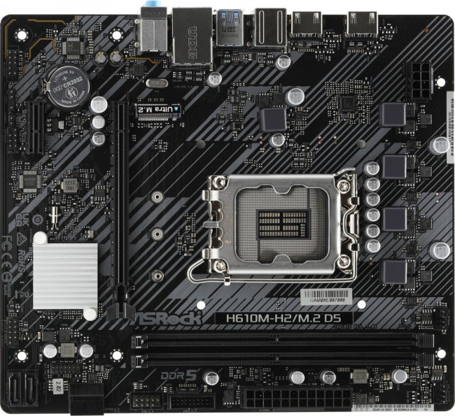 Материнская плата ASRock H610M-H2/M.2 D5 Материнская плата ASRock H610M-H2/M.2 D5