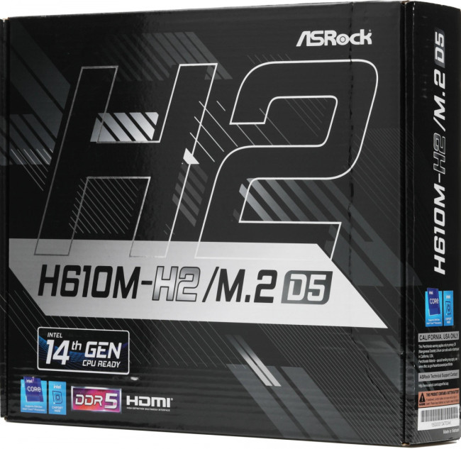 Материнская плата ASRock H610M-H2/M.2 D5 Материнская плата ASRock H610M-H2/M.2 D5