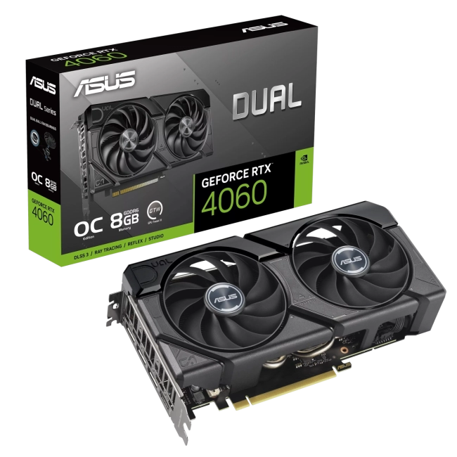 Видеокарта ASUS DUAL-RTX4060-O8G-EVO Видеокарта ASUS DUAL-RTX4060-O8G-EVO