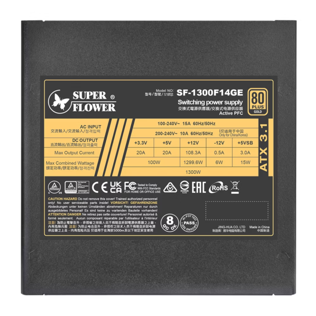 блок питания 1300 Ватт Super Flower Power Supply Leadex III Gold (SF-1300F14GE) блок питания 1300 Ватт Super Flower Power Supply Leadex III Gold (SF-1300F14GE)