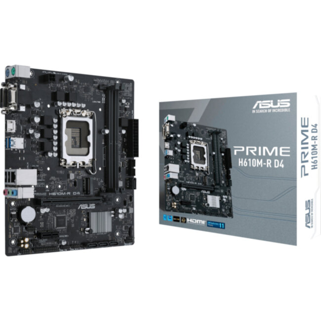 Материнская плата ASUS PRIME H610M-R D4-SI (90MB1B40-M0ECY0)