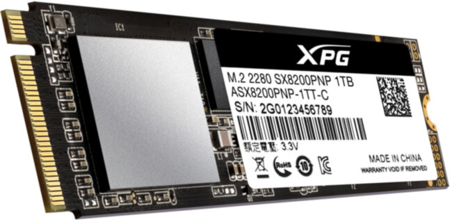 Твердотельный накопитель XPG SX8200 Pro ASX8200PNP-1TT-C Твердотельный накопитель XPG SX8200 Pro ASX8200PNP-1TT-C