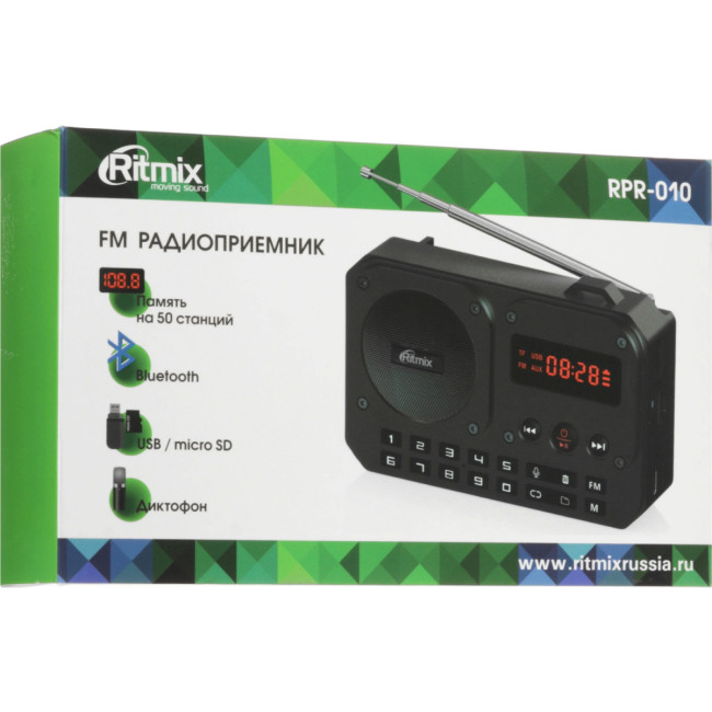 Радиоприёмник портативный Ritmix 4610121108446 Радиоприёмник портативный Ritmix 4610121108446