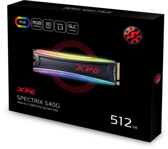 Твердотельный накопитель XPG SPECTRIX S40G AS40G-512GT-C Твердотельный накопитель XPG SPECTRIX S40G AS40G-512GT-C