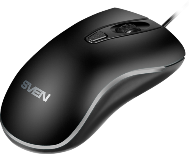 Мышь SVEN RX-530S чёрная (бесшумн. клав, 3+1кл. 800-1200DPI, блист.) Sven RX-530S Мышь SVEN RX-530S чёрная (бесшумн. клав, 3+1кл. 800-1200DPI, блист.) Sven RX-530S
