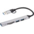 Адаптер TypeC+adapter-->USB3.0+2USB2,0+SD+TF, VCOM <DH297> VCOM DH297