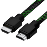 Кабель 1.5m HDMI 2.0, BICOLOR черно-зеленый нейлон, Ultra HD, 4K 60 fps 60Hz/5K*30Hz, 3D, AUDIO, 18.0 Гбит/с, 28AWG Кабель 4PH-R90015 Кабель 1.5m HDMI 2.0, BICOLOR черно-зеленый нейлон, Ultra HD, 4K 60 fps 60Hz/5K*30Hz, 3D, AUDIO, 18.0 Гбит/с, 28AWG Кабель 4PH-R90015