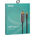 Кабель-адаптер USB Type-Cm --> DP1.4v (m) 8K@60Hz, 1.8m , Alum Shell,VCOM <CU480MC-1.8M> VCOM CU480MC-1.8M