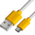 GCR Кабель 0.5m MicroUSB, белый, желтые коннекторы, быстрая зарядка, 28/24 AWG, GCR-53220 Кабель Greenconnect 0.5 м (GCR-53220) GCR Кабель 0.5m MicroUSB, белый, желтые коннекторы, быстрая зарядка, 28/24 AWG, GCR-53220 Кабель Greenconnect 0.5 м (GCR-53220)