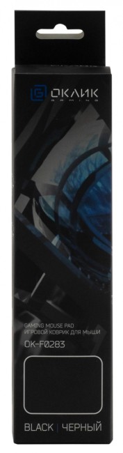 Коврик для мыши Oklick OK-F0283 Мини черный 280x225x3мм Oklick OK-F0283