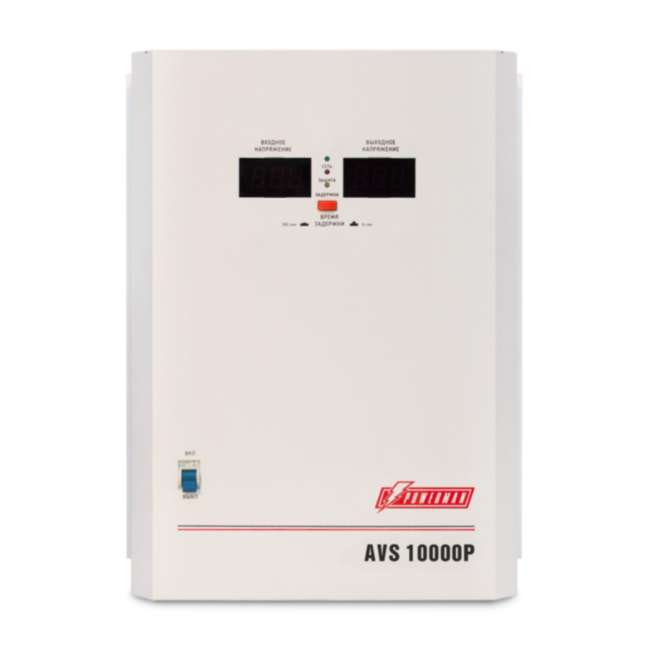 Стабилизатор POWERMAN AVS 10000P, ступенчатый регулятор, цифровые индикаторы уровней напряжения, 10000ВА, 110-260В, максимальный входной ток 63А, клеммная колодка, IP-20, навесной, 380мм х 310мм х 160мм, 16 кг. POWERMAN AVS 10000P Стабилизатор POWERMAN AVS 10000P, ступенчатый регулятор, цифровые индикаторы уровней напряжения, 10000ВА, 110-260В, максимальный входной ток 63А, клеммная колодка, IP-20, навесной, 380мм х 310мм х 160мм, 16 кг. POWERMAN AVS 10000P