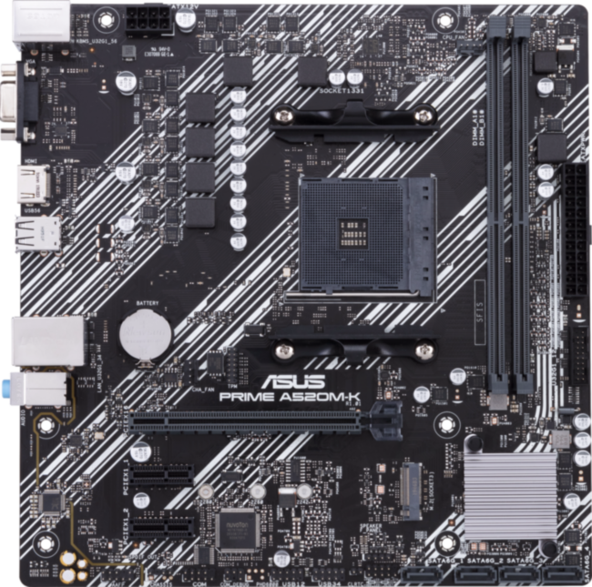 Материнская плата ASUS PRIME A520M-K