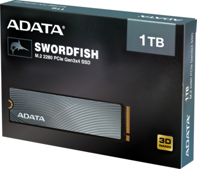 Твердотельный накопитель ADATA SWORDFISH ASWORDFISH-1T-C Твердотельный накопитель ADATA SWORDFISH ASWORDFISH-1T-C
