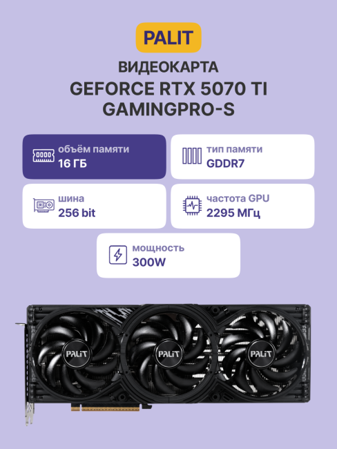 Видеокарта PALIT NE7507T019T2-GB2031U Видеокарта PALIT NE7507T019T2-GB2031U