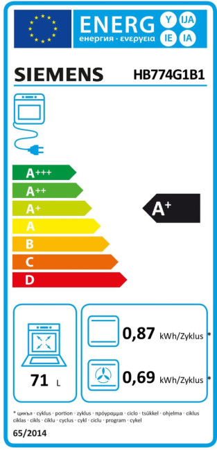 Встраиваемый духовой шкаф SIEMENS Siemens HB774G1B1