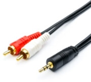 Аудио-кабель 1.5 m (mini-Jack3.5(m) <=> 2RCA(m), стерео, пакет) ATcom Jack 3.5 (m) - 2RCA  (m) 1.5 м