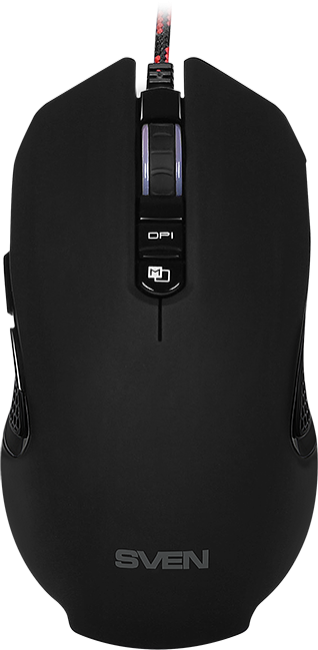 Игровая мышь SVEN RX-G955 USB (7+1кл. 200-4000 DPI, ПО, Soft Touch, подсветка) Sven RX-G955
