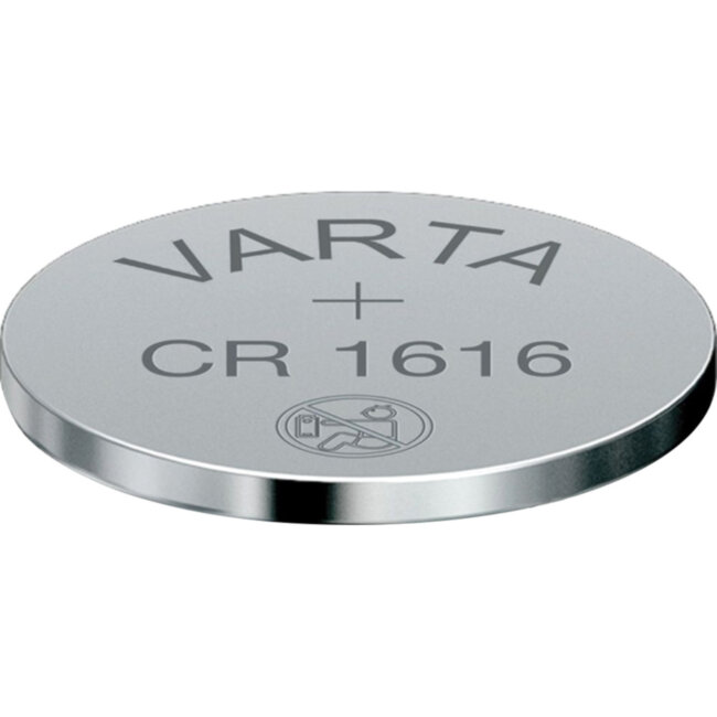 Батарейка Varta ELECTRONICS CR1616 BL1 Lithium 3V (6616) (1/10/100) (1 шт.) Varta PRIMARY LITHIUM CR1616 (06616101401)