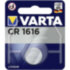 Батарейка Varta ELECTRONICS CR1616 BL1 Lithium 3V (6616) (1/10/100) (1 шт.) Varta PRIMARY LITHIUM CR1616 (06616101401)