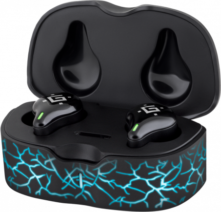 Defender Беспроводная гарнитура CyberDots 250 черный, игровые TWS, Bluetooth Defender 63250 Defender Беспроводная гарнитура CyberDots 250 черный, игровые TWS, Bluetooth Defender 63250