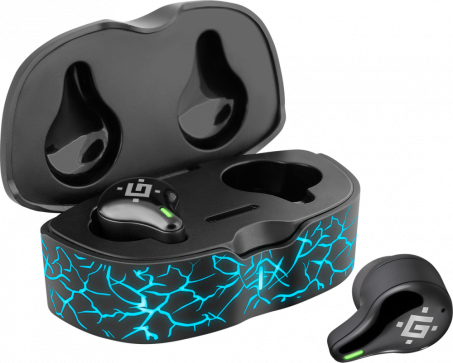 Defender Беспроводная гарнитура CyberDots 250 черный, игровые TWS, Bluetooth Defender 63250 Defender Беспроводная гарнитура CyberDots 250 черный, игровые TWS, Bluetooth Defender 63250