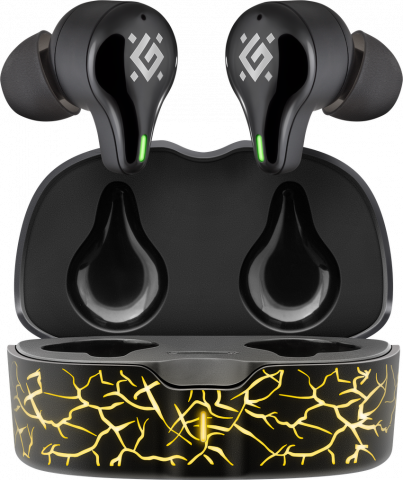 Defender Беспроводная гарнитура CyberDots 250 черный, игровые TWS, Bluetooth Defender 63250 Defender Беспроводная гарнитура CyberDots 250 черный, игровые TWS, Bluetooth Defender 63250