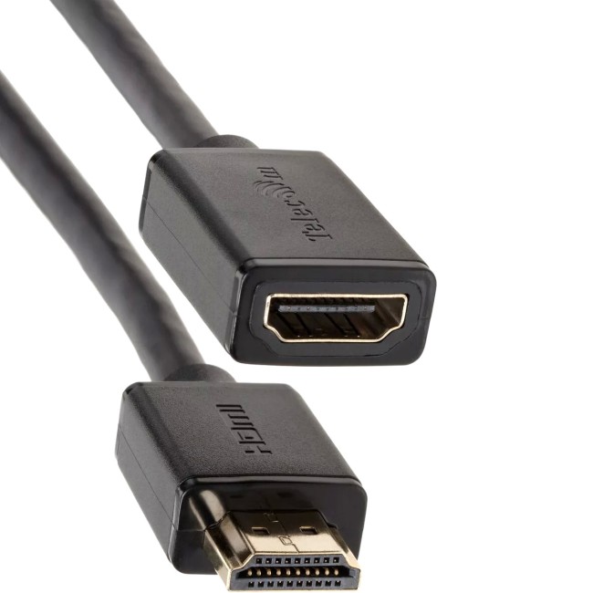 Кабель удлинительный  HDMI-19M---HDMI-19F ver 2.0, 3m, Telecom <TCG-235MF-3M> VCOM TCG235MF-3M