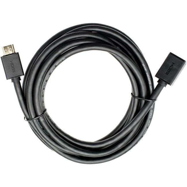 Кабель удлинительный  HDMI-19M---HDMI-19F ver 2.0, 3m, Telecom <TCG-235MF-3M> VCOM TCG235MF-3M