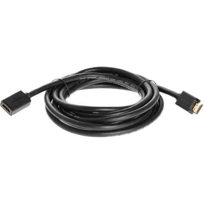 Кабель удлинительный  HDMI-19M---HDMI-19F ver 2.0, 3m, Telecom <TCG-235MF-3M> VCOM TCG235MF-3M
