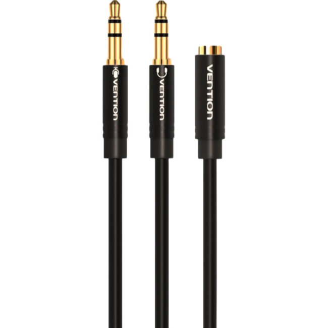 Переходник-разветвитель Vention гибкий Jack 3.5 mm F 4 pin/Jack 3.5 mm M x 2 - 1м Vention BBDBF Переходник-разветвитель Vention гибкий Jack 3.5 mm F 4 pin/Jack 3.5 mm M x 2 - 1м Vention BBDBF