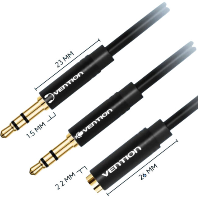 Переходник-разветвитель Vention гибкий Jack 3.5 mm F 4 pin/Jack 3.5 mm M x 2 - 1м Vention BBDBF Переходник-разветвитель Vention гибкий Jack 3.5 mm F 4 pin/Jack 3.5 mm M x 2 - 1м Vention BBDBF