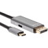 Кабель-адаптер USB Type-Cm --> DP1.4v (m) 8K@60Hz, PD 100W,1.8m , Alum Shell,VCOM <CU480MCPD-1.8M> VCOM CU480MCPD-1.8M