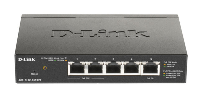 Коммутатор D-Link EasySmart L2 DGS-1100-05PDV2/A1A