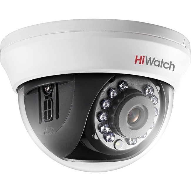 5Мп внутренняя купольная HD-TVI камера с ИК-подсветкой до 20м, 1/2.5" CMOS матрица; объектив 2.8мм; угол обзора 85; 2592x1944@20к/с 2560x1440/1920x1080@25к/с; механический ИК-фильтр; 0.01 Лк@F1.2; BLC DNR; DWDR; Smart ИК; OSD-меню; 1 х HD-TVI/AHD/CVI/CVBS