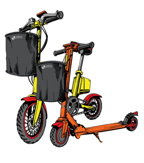 Корзина для самокатов и велосипедов NORTOK U-Basket