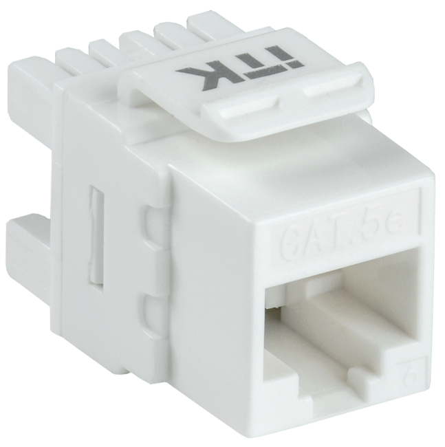 Модуль Keystone Jack кат. 5E UTP 110 IDC 180 град. ITK CS1-1C5EU-12 Модуль Keystone Jack кат. 5E UTP 110 IDC 180 град. ITK CS1-1C5EU-12