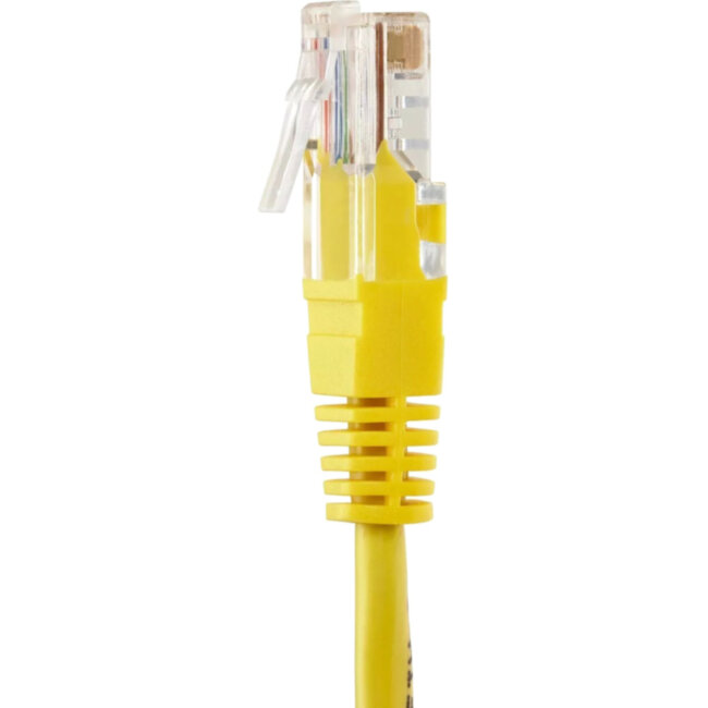 Патчкорд литой "Telecom" UTP кат.5е 15,0м желтый VCOM NA102-Y-15M