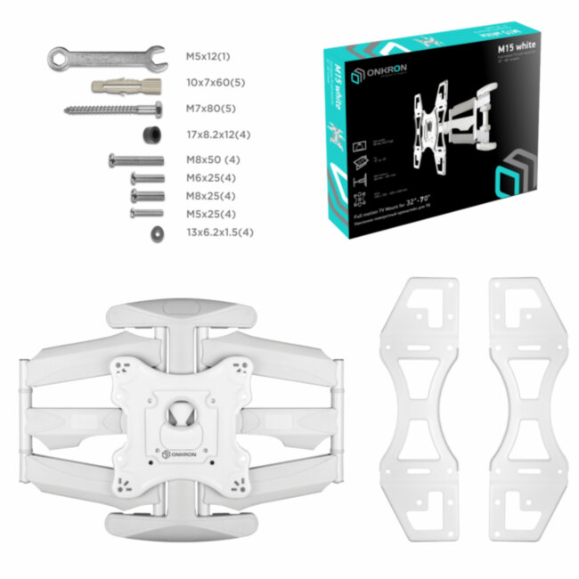 Кронштейн ONKRON ONKRON M15 White