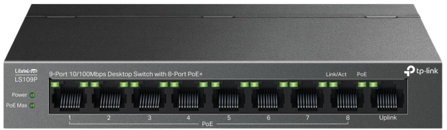 Коммутатор TP-Link LS109P Коммутатор TP-Link LS109P