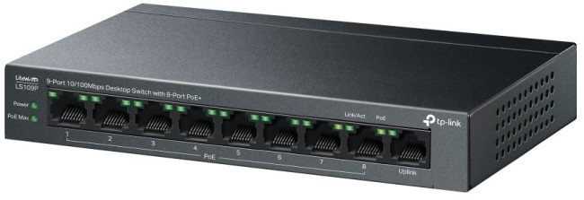 Коммутатор TP-Link LS109P Коммутатор TP-Link LS109P