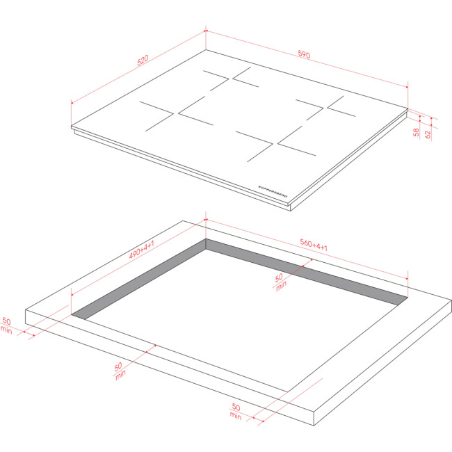Варочная поверхность Kuppersberg Kuppersberg ICI 615