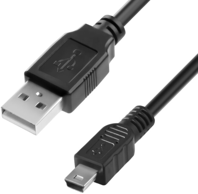 Greenconnect Кабель 1.0m USB 2.0, AM/mini 5P, черный, 28/28 AWG, экран, армированный, морозостойкий, GCR-UM2M5P-BB2S-1.0m Greenconnect  USB 2.0 Type-AM - miniUSB 1м