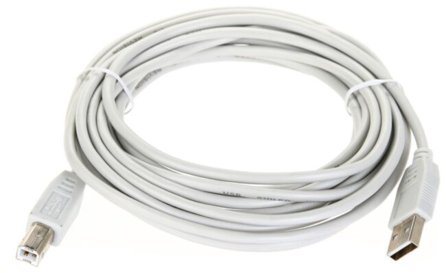 Кабель USB2.0  A-->B (5.0м) Telecom <TC6900-5M> Telecom USB 2.0 Type-AM - USB 2.0 Type-BM 5м