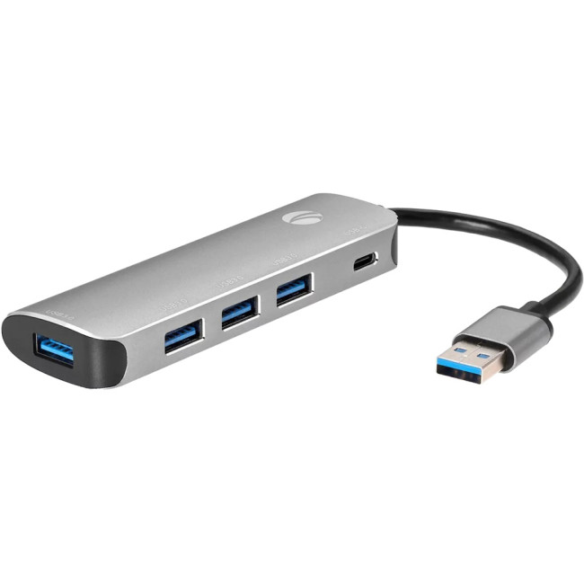 Адаптер концентратор Type-C --> 4 port USB3.0 HUB+PD, Alum Shell  VCOM <CU4383> VCOM CU4383