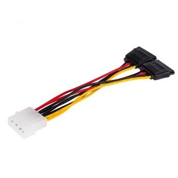 Кабель Molex <=> 2xSata 0.2 m ATcom AT8605 Кабель Molex <=> 2xSata 0.2 m ATcom AT8605