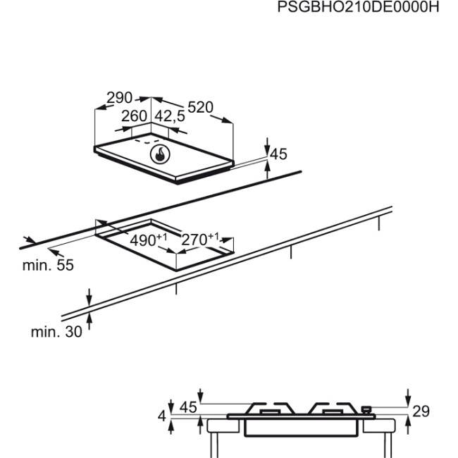 Домино ELECTROLUX Electrolux EGC3322NVK Домино ELECTROLUX Electrolux EGC3322NVK