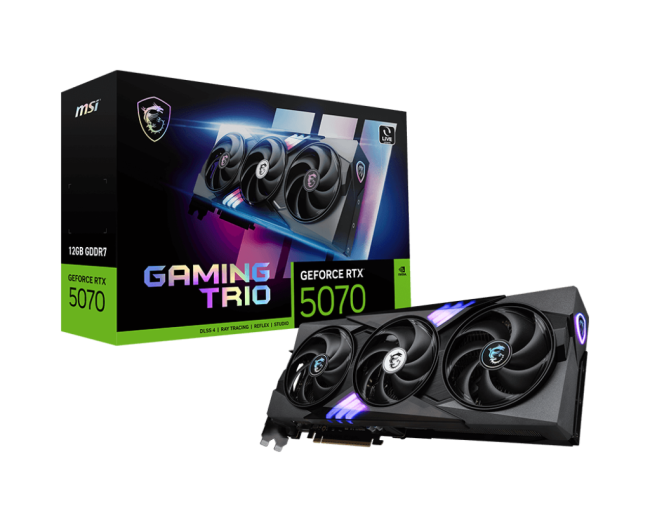 Видеокарта MSI GeForce RTX 5070 12G GAMING TRIO Видеокарта MSI GeForce RTX 5070 12G GAMING TRIO