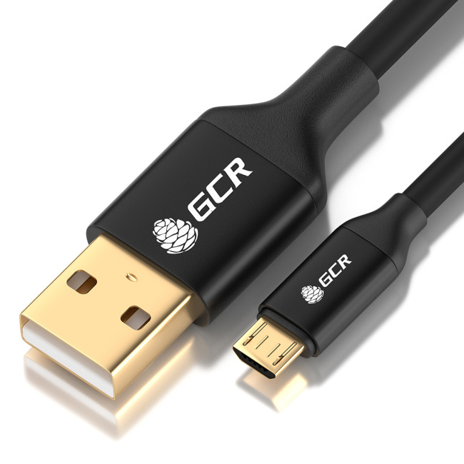 GCR Кабель 0.5m MicroUSB GOLD, быстрая зарядка, черный, AL корпус, 28/22 AWG, GCR-54190 GreenConnect GCR-54190 GCR Кабель 0.5m MicroUSB GOLD, быстрая зарядка, черный, AL корпус, 28/22 AWG, GCR-54190 GreenConnect GCR-54190