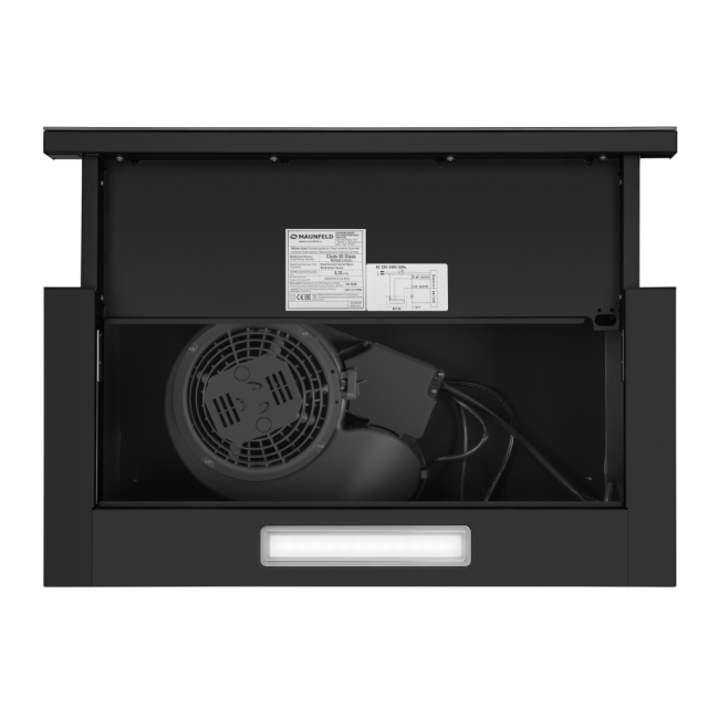 Встраиваемая вытяжка MAUNFELD MAUNFELD Clyde 50 Glass Black